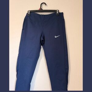 Nike Epic Lux Running Crops - Navy Blue w/ Mesh & Pockets - Size M
